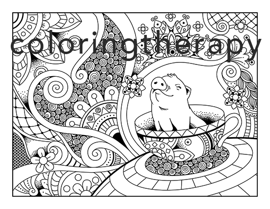 Trippy coloring pages for adults