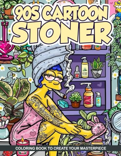 S cartoon stoner coloring book for adults trippy coloring book for adults weed coloring book for adults s cartoon coloring book trippy psychedelic coloring pages stoner cartoon coloring book by yousef vegreville