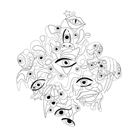 Trippy coloring pages cliparts stock vector and royalty free trippy coloring pages illustrations