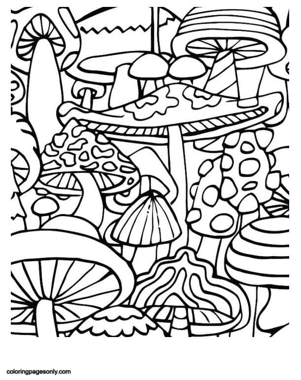 Trippy coloring pages