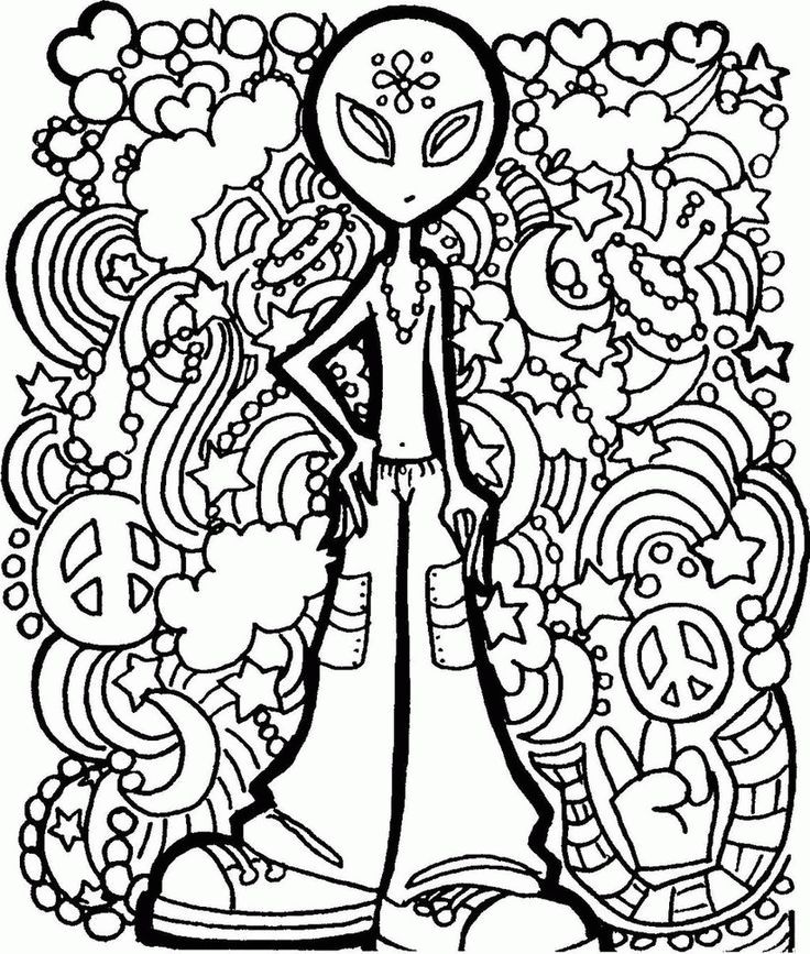 Trippy coloring page printable trippy colouring pages