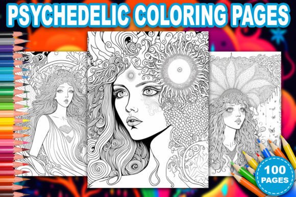 Trippypsychedelic coloring pages