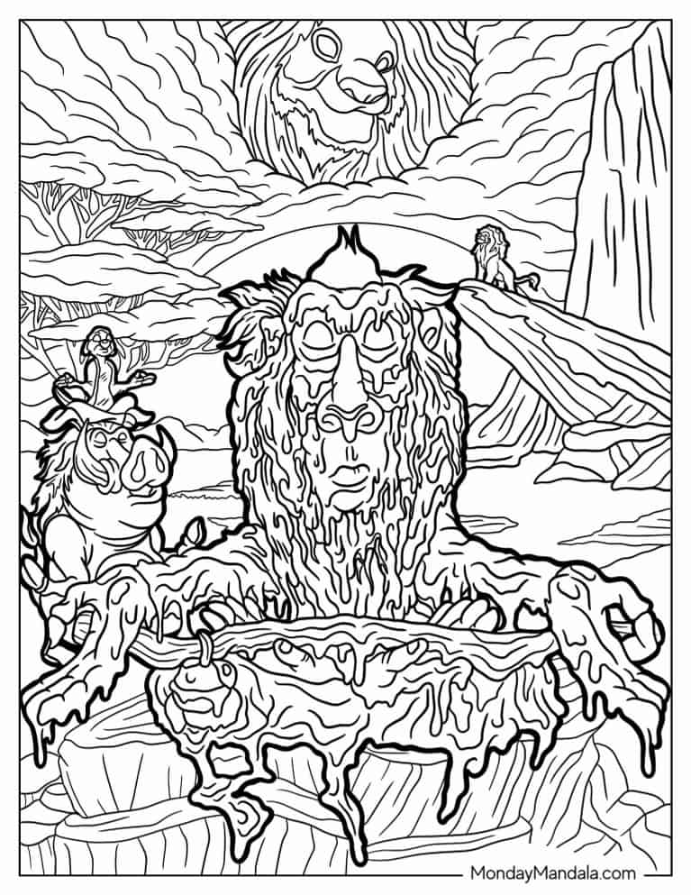 Trippy coloring pages free pdf printables