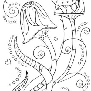 Psychedelic coloring pages printable for free download