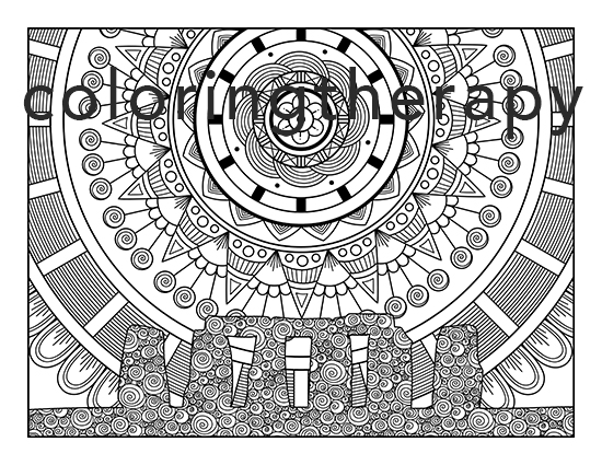 Trippy coloring pages for adults