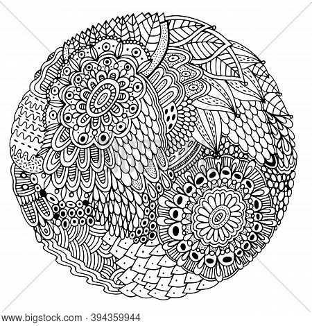 Floral mandala vector photo free trial bigstock