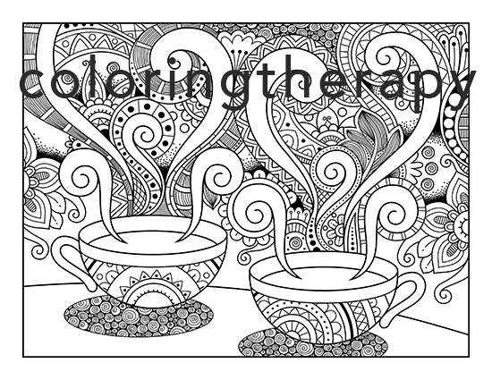 Trippy coloring pages for adults