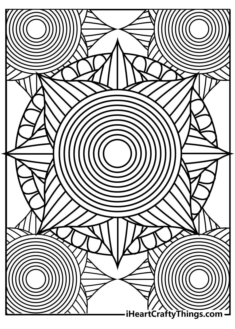 Printable trippy coloring pages free printables