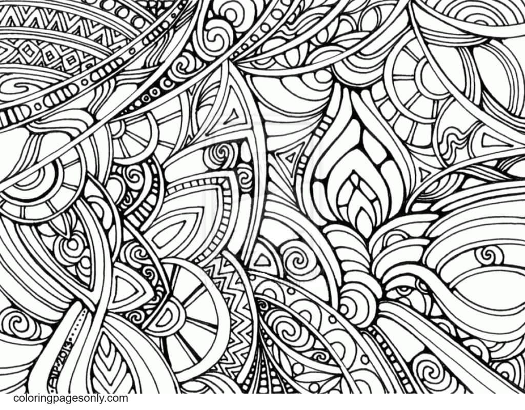 Trippy coloring pages printable for free download