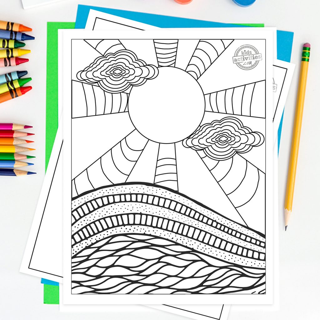 Trippy coloring pages just for fun kids activities blog