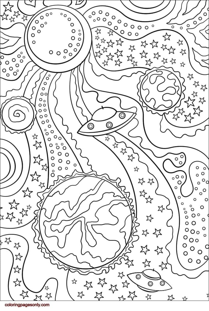 Trippy coloring pages printable for free download