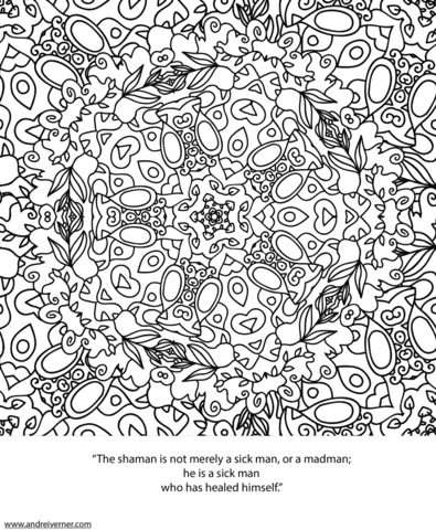 Psychedelic ornaments coloring page free printable coloring pages