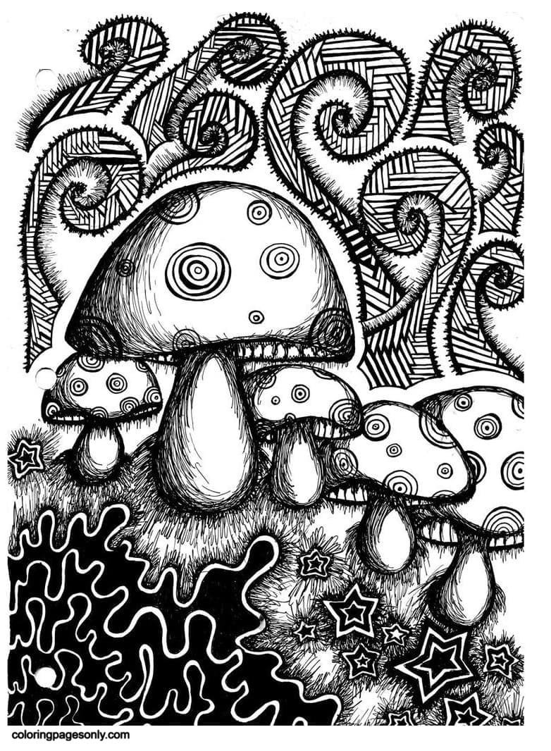 Trippy coloring pages printable for free download