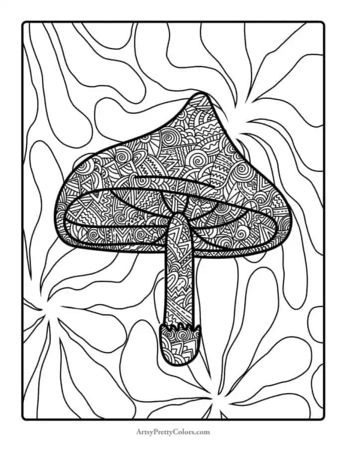 Free trippy coloring pages for adults