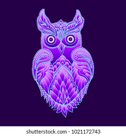 Psychedelic owl images stock photos vectors