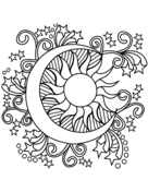 Psychedelic art coloring pages free coloring pages