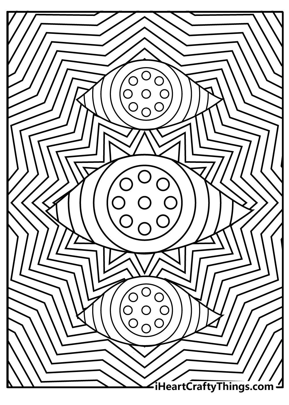 Printable trippy coloring pages free printables