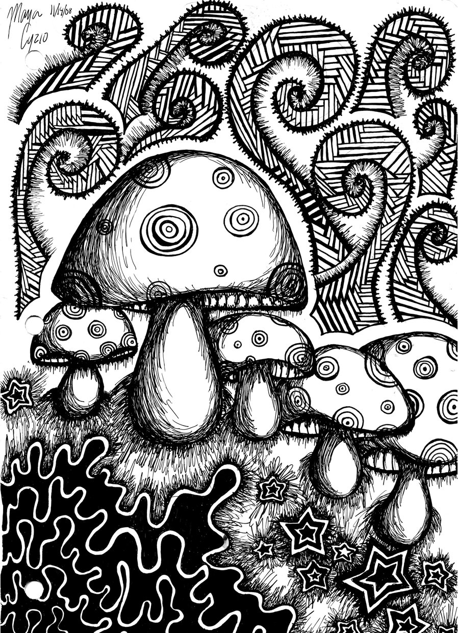 Psyamb trippy coloring pages