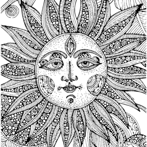 Psychedelic coloring pages printable for free download