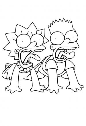 Free printable simpsons coloring pages sheets and pictures for adults and kids girls and boys