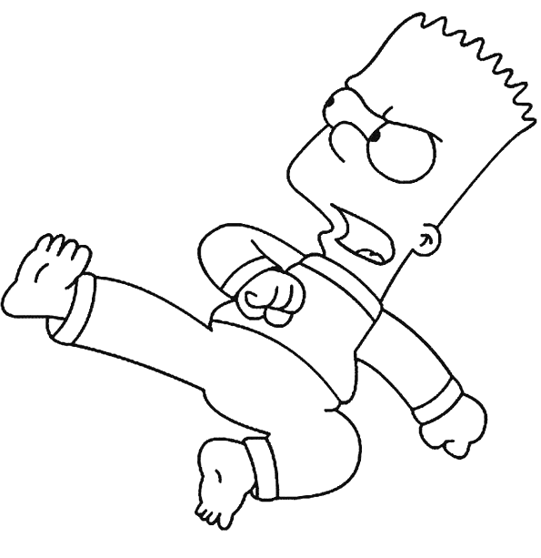 Simpsons coloring pages printable for free download