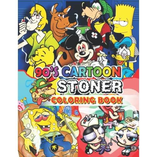 S cartoon stoner coloring book anti stress mauritius