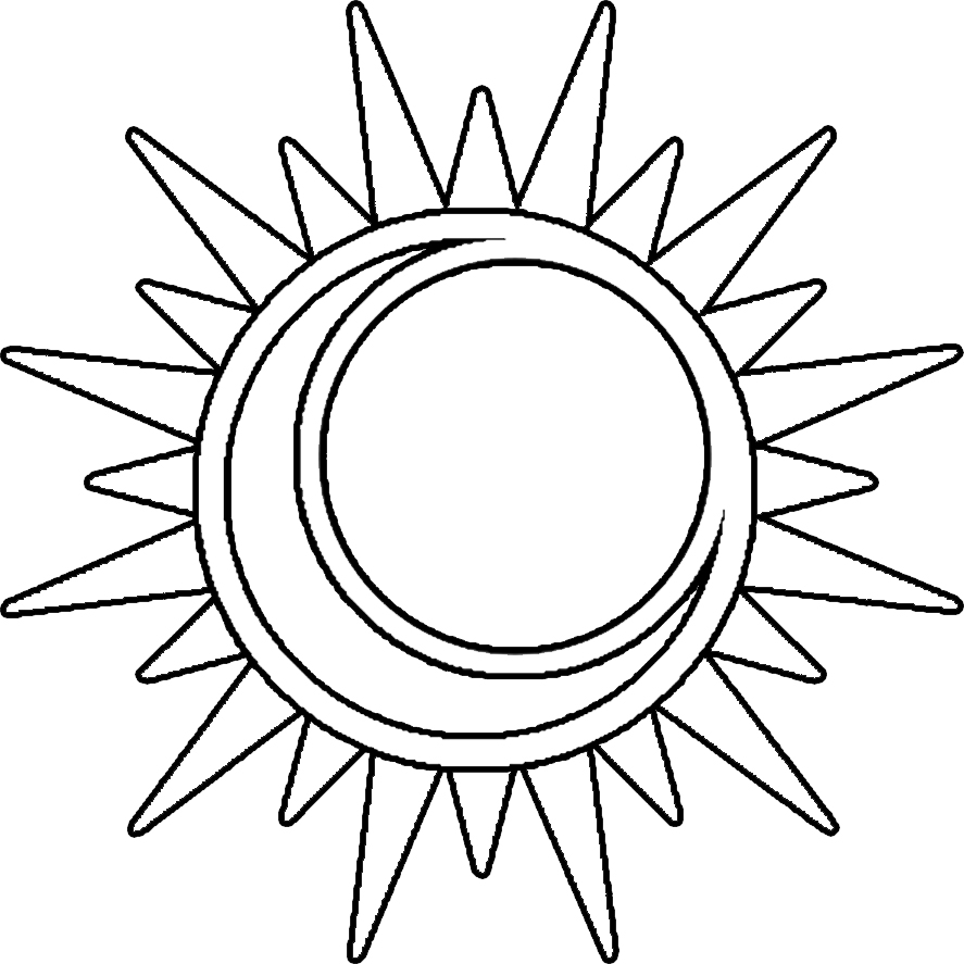 Free printable moon coloring pages for kids