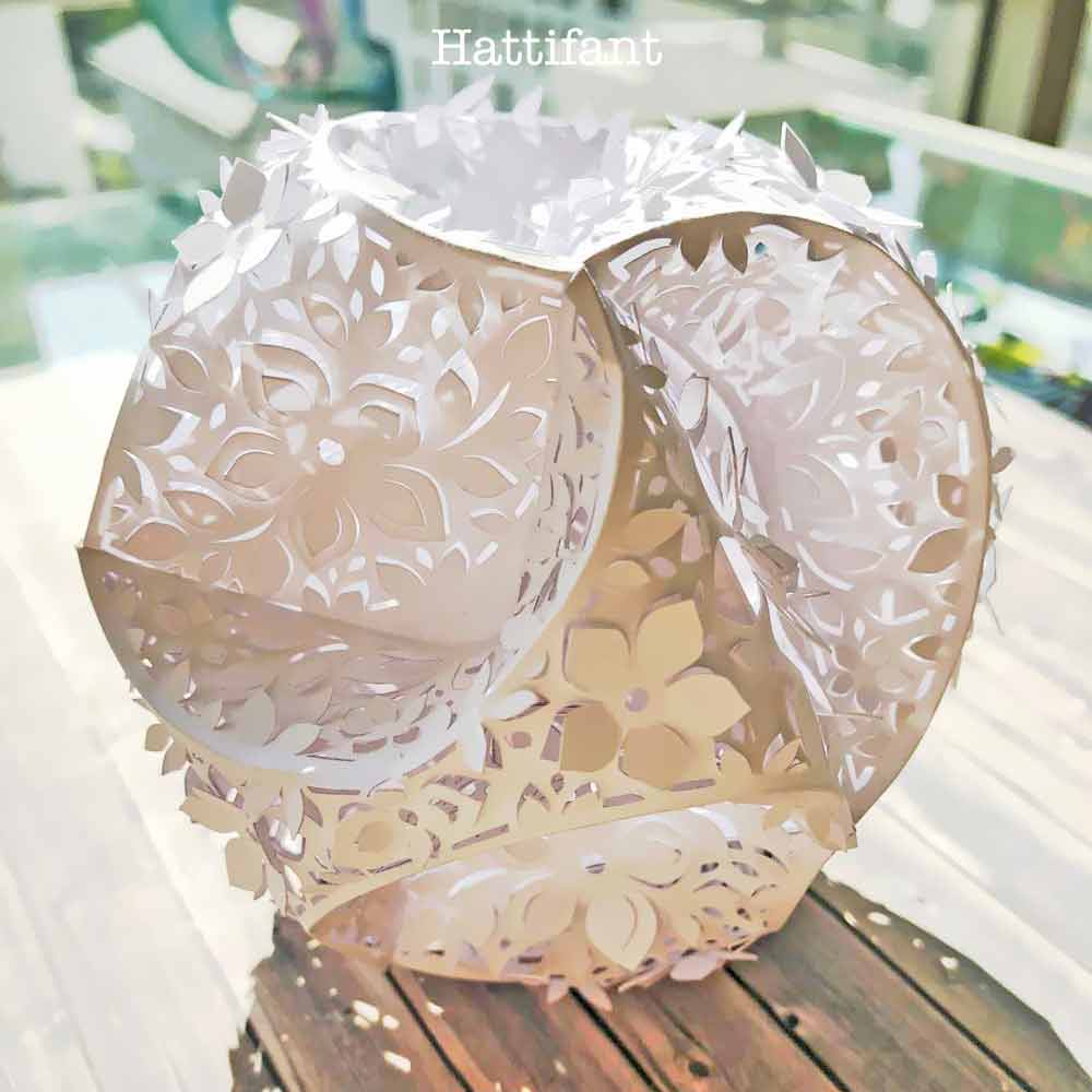 Triskele paper globes stunning handmade d ornaments