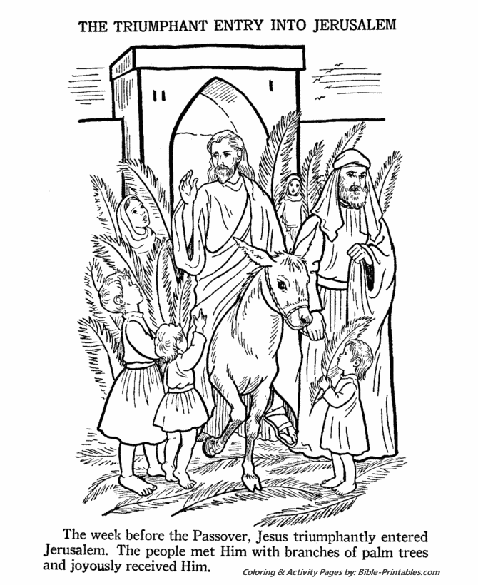 Easter bible coloring page bible