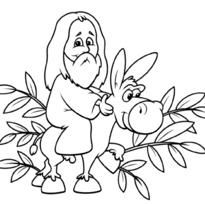 Palm sunday coloring pages printable for free download