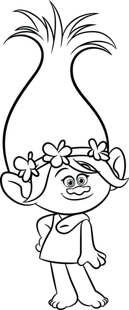 Poppy coloring pages