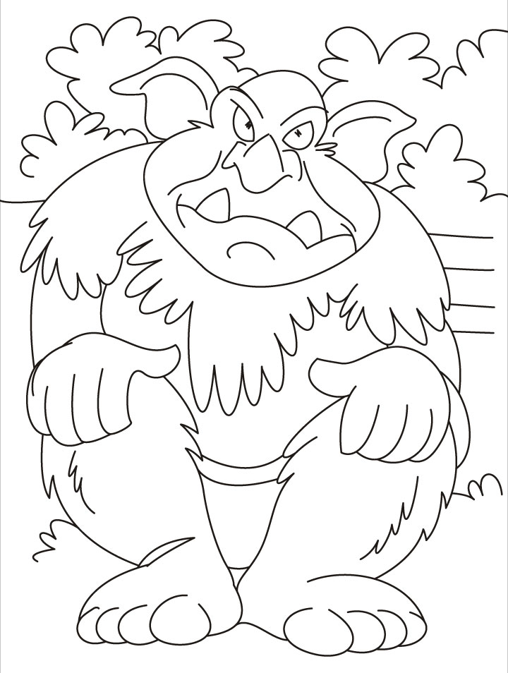 Troll in sad mood coloring page download free troll in sad mood coloring page for kids best coloring pages