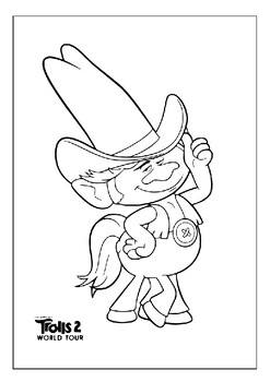 Printable trolls coloring pages collection dive into troll village adventure