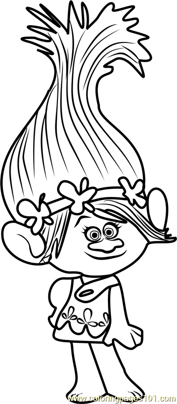 Princess poppy from trolls coloring page poppy coloring page disney princess coloring pages princess coloring pages