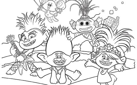Trolls world tour coloring pages coloring pages poppy coloring page cartoon coloring pages