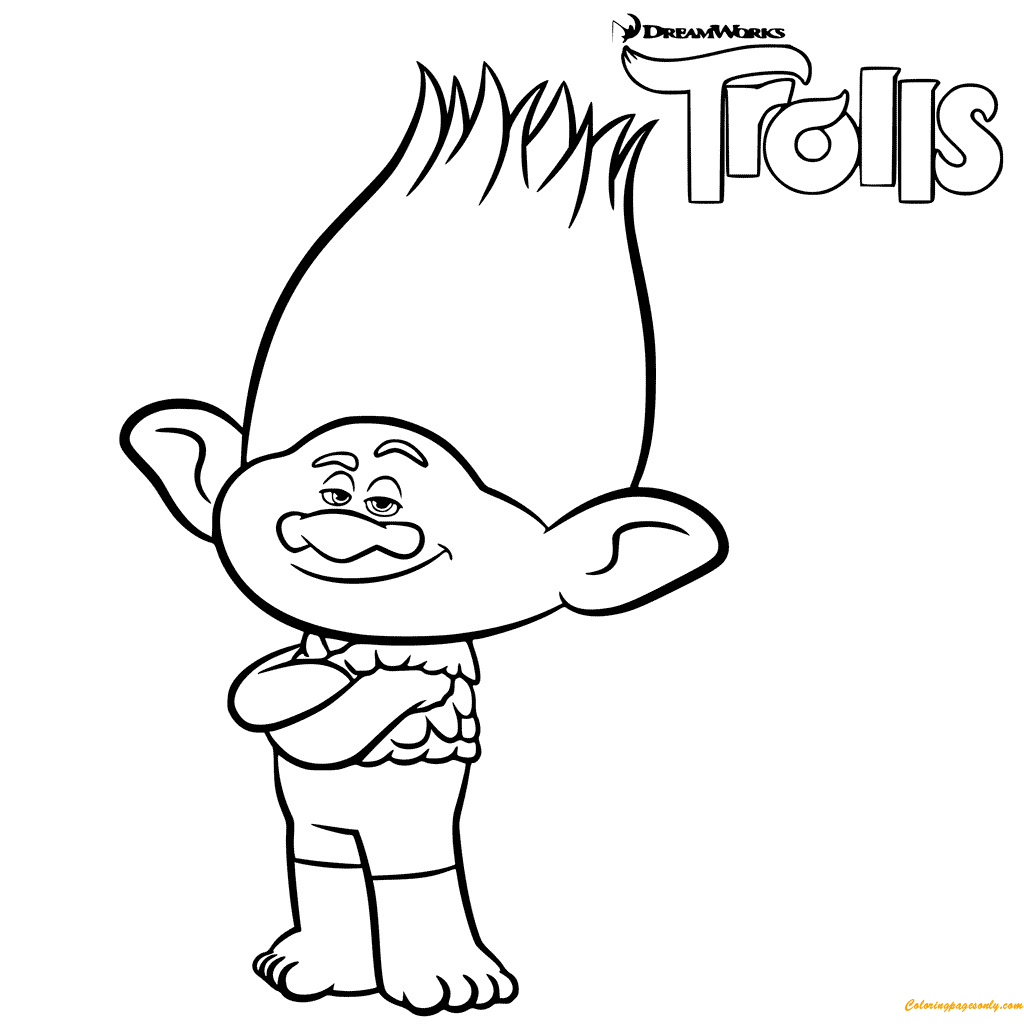 Trolls coloring pages printable for free download