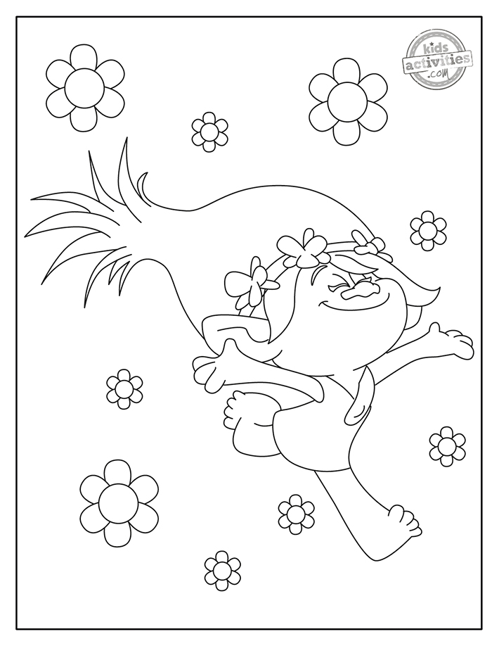Free printable trolls coloring pages for kids kids activities blog
