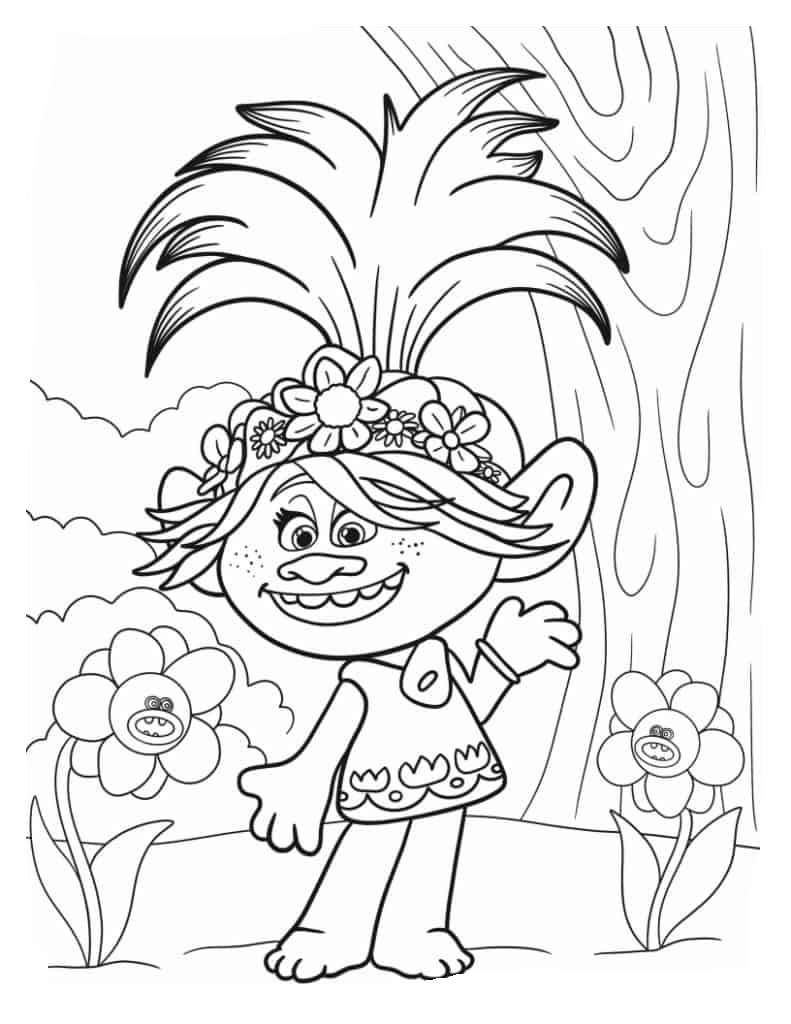 Trolls coloring pages by coloringpageswk on