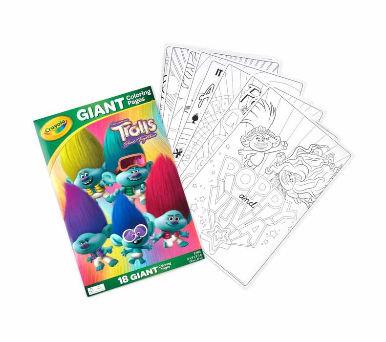 Trollls giant coloring pages