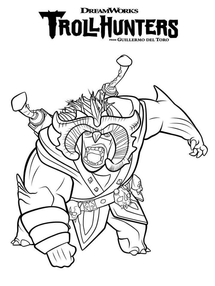 Troll hunters coloring pages