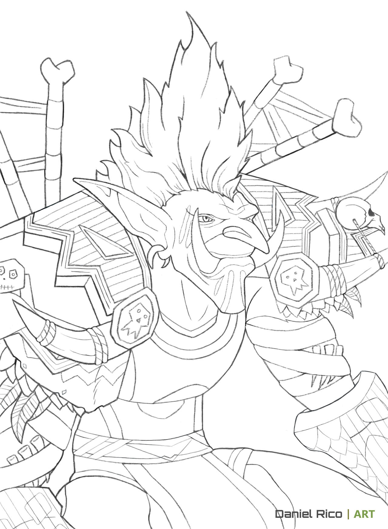 Troll hunter lineart by daferico on