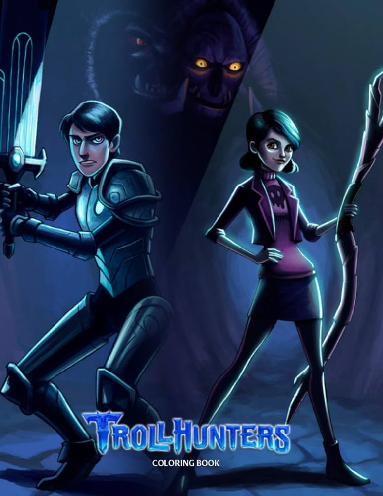 Trollhunters coloring book coloring pages this coloring book is interesting fun intended for all ages who lovetrollhunters for an enjoyable experience wahl lutz books