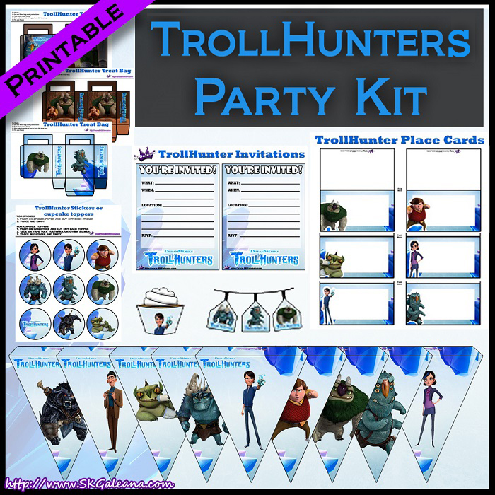 Printable dreamworks trollhunters party kit â