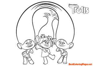 Trolls coloring pages