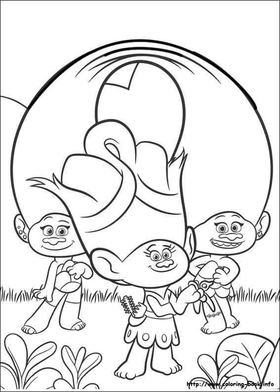 Printable trolls coloring pages pdf