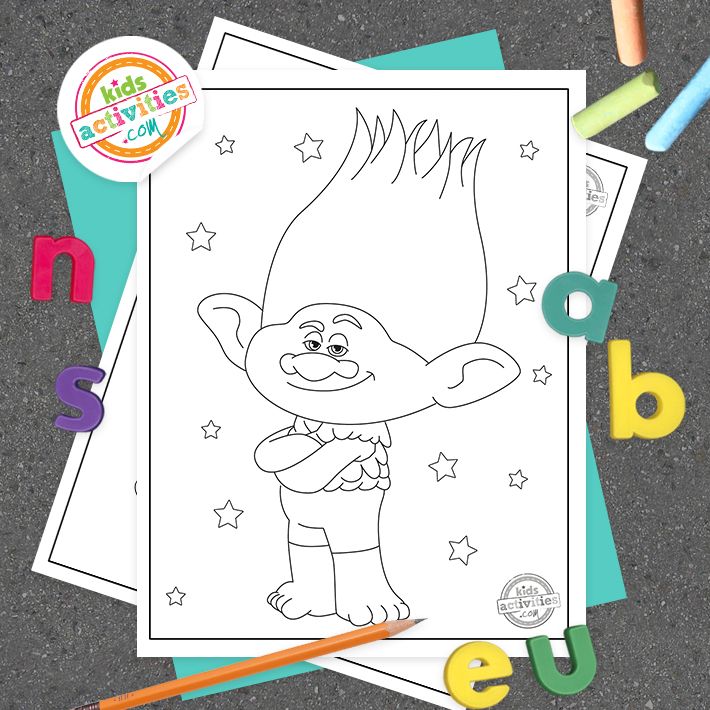 Free printable trolls coloring pages for kids kids activities blog