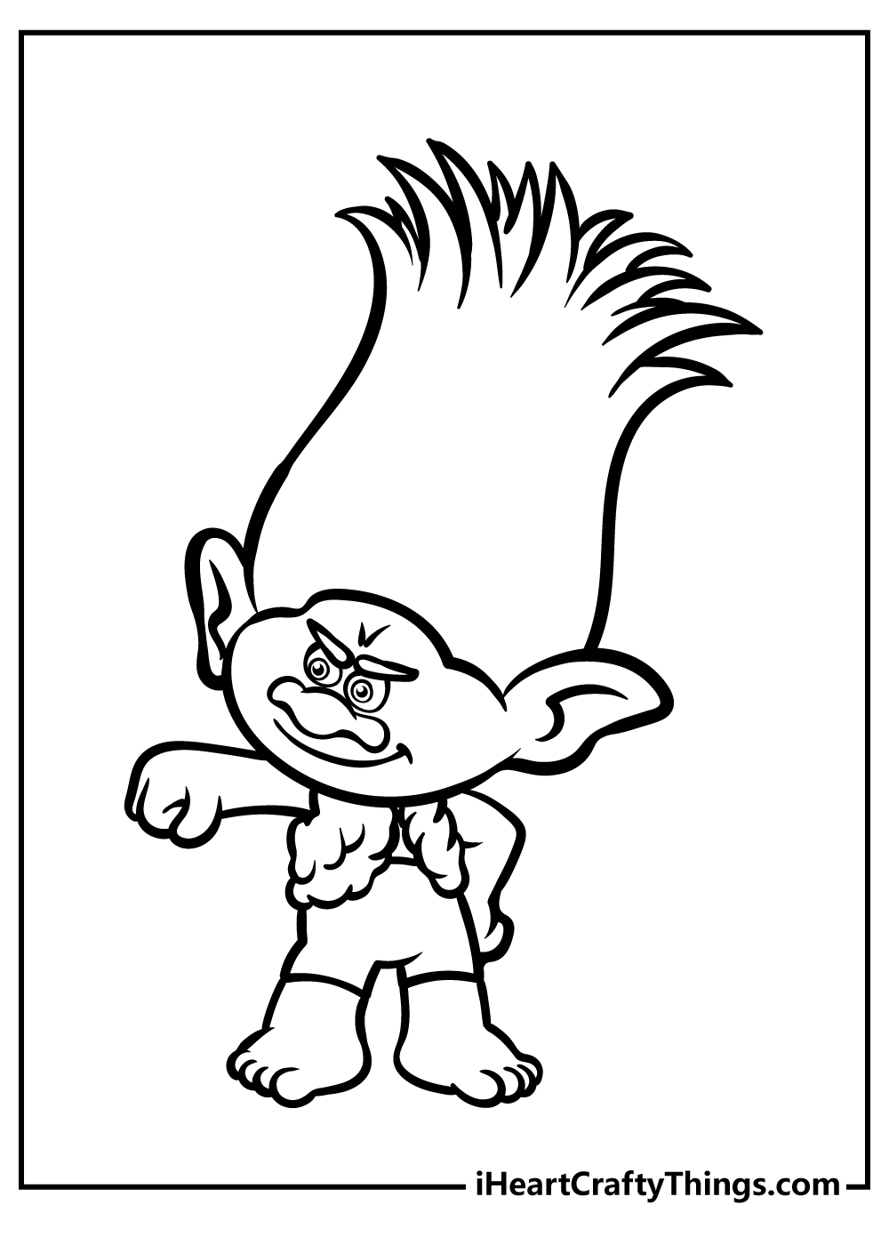 Troll coloring pages free printables