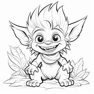 Troll colouring book