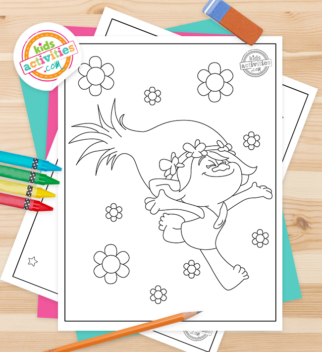 Free printable trolls coloring pages for kids kids activities blog