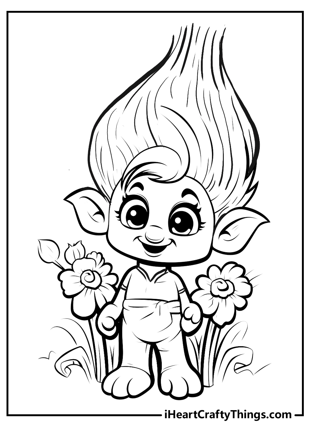 Troll coloring pages free printables